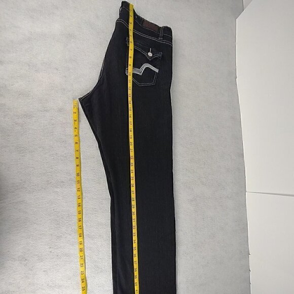 DKIN Women's Black Cotton Blend Jeans Size 18W - Picture 7 of 10